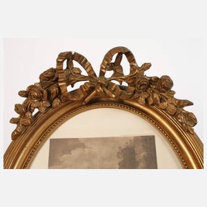 Paar Ovalrahmen Neoklassizismus