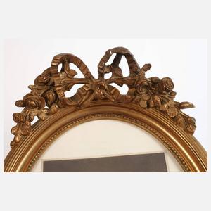 Paar Ovalrahmen Neoklassizismus