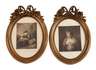 Paar Ovalrahmen Neoklassizismus