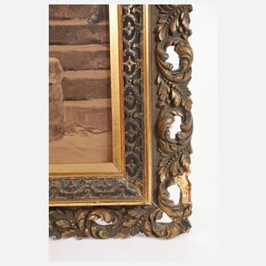 Rahmen Historismus mit galanter Szene