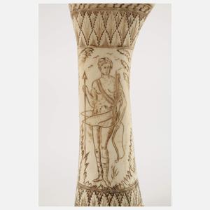 Spätbarockes Pulverhorn