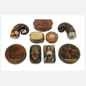 Konvolut Schnupftabakdosen