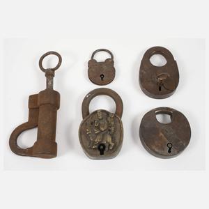Konvolut Schlösser und Schlüssel
