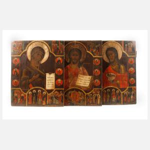 Drei Mehrfelderikonen