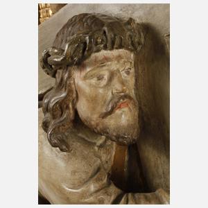 Geschnitzte Heiligenfigur