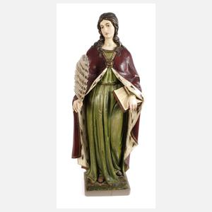 Geschnitzte Heiligenfigur