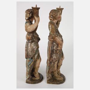 Paar barocke Leuchterengel