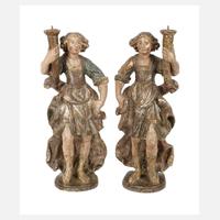 Paar barocke Leuchterengel111