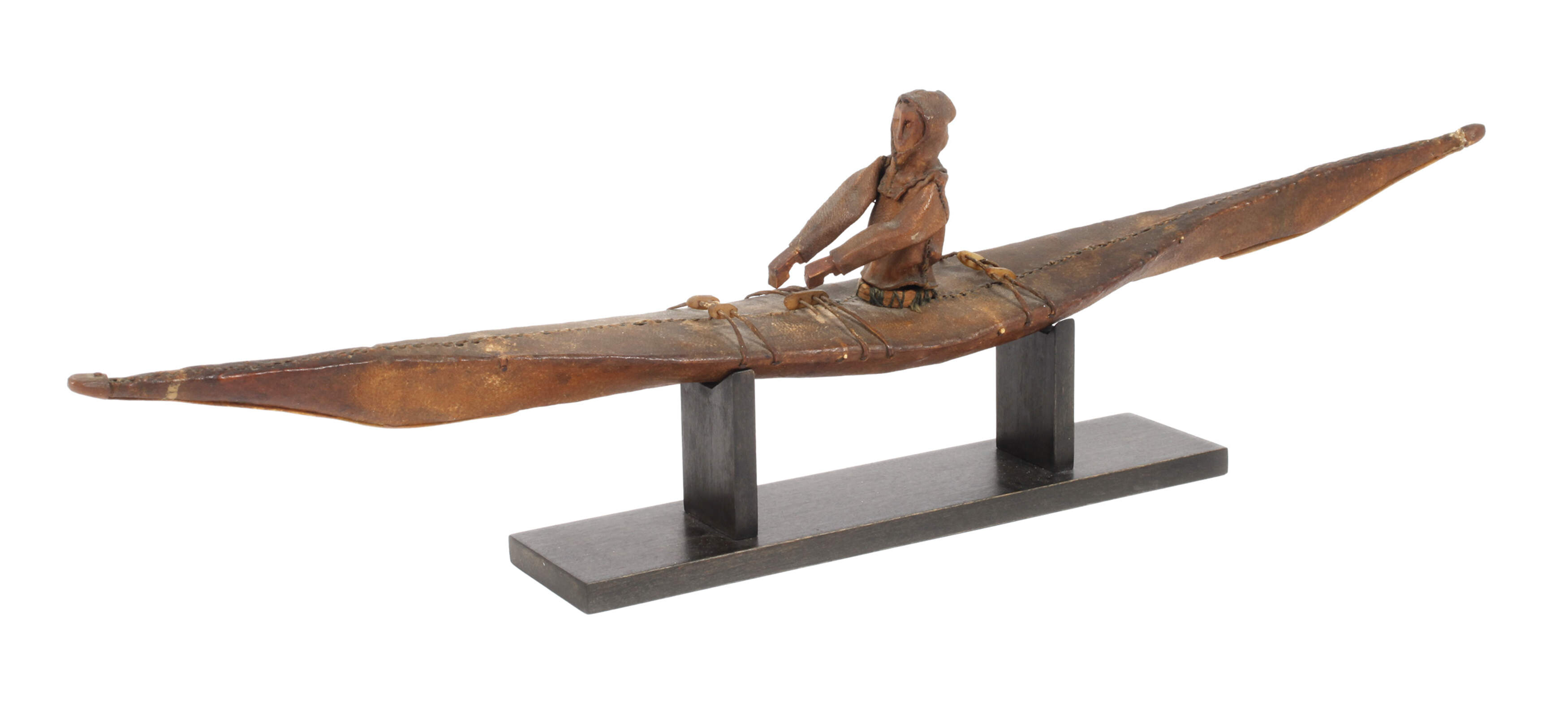 Modell eines traditionellen Kajak