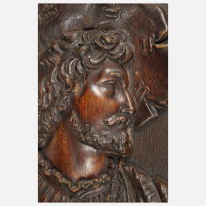 Paar Reliefs Historismus