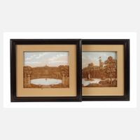 Paar Korkschnitzereien111