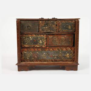 Barocke Kassette mit Wismutmalerei