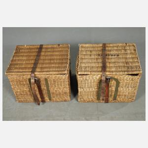 Zwei historische Transportkörbe