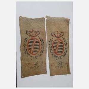 Zwei Jagdlappen Sachsen