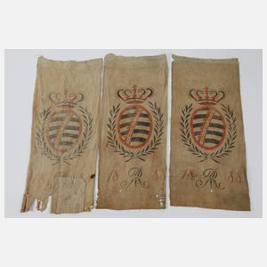 Drei Jagdlappen Sachsen