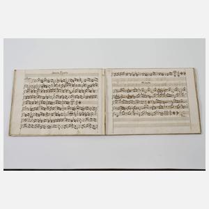 Drei handgeschriebene Notenhefte Terzio Campana