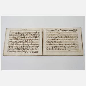 Drei handgeschriebene Notenhefte Terzio Campana