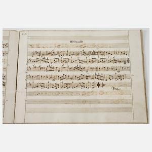 Drei handgeschriebene Notenhefte Terzio Campana