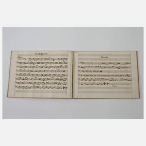 Drei handgeschriebene Notenhefte Terzio Campana