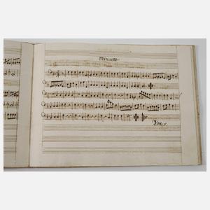 Drei handgeschriebene Notenhefte Terzio Campana