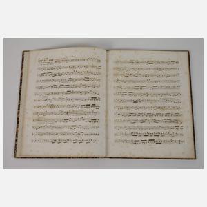 Zehn Notenbücher Mozart und Beethoven