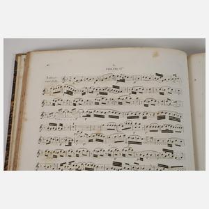 Zehn Notenbücher Mozart und Beethoven