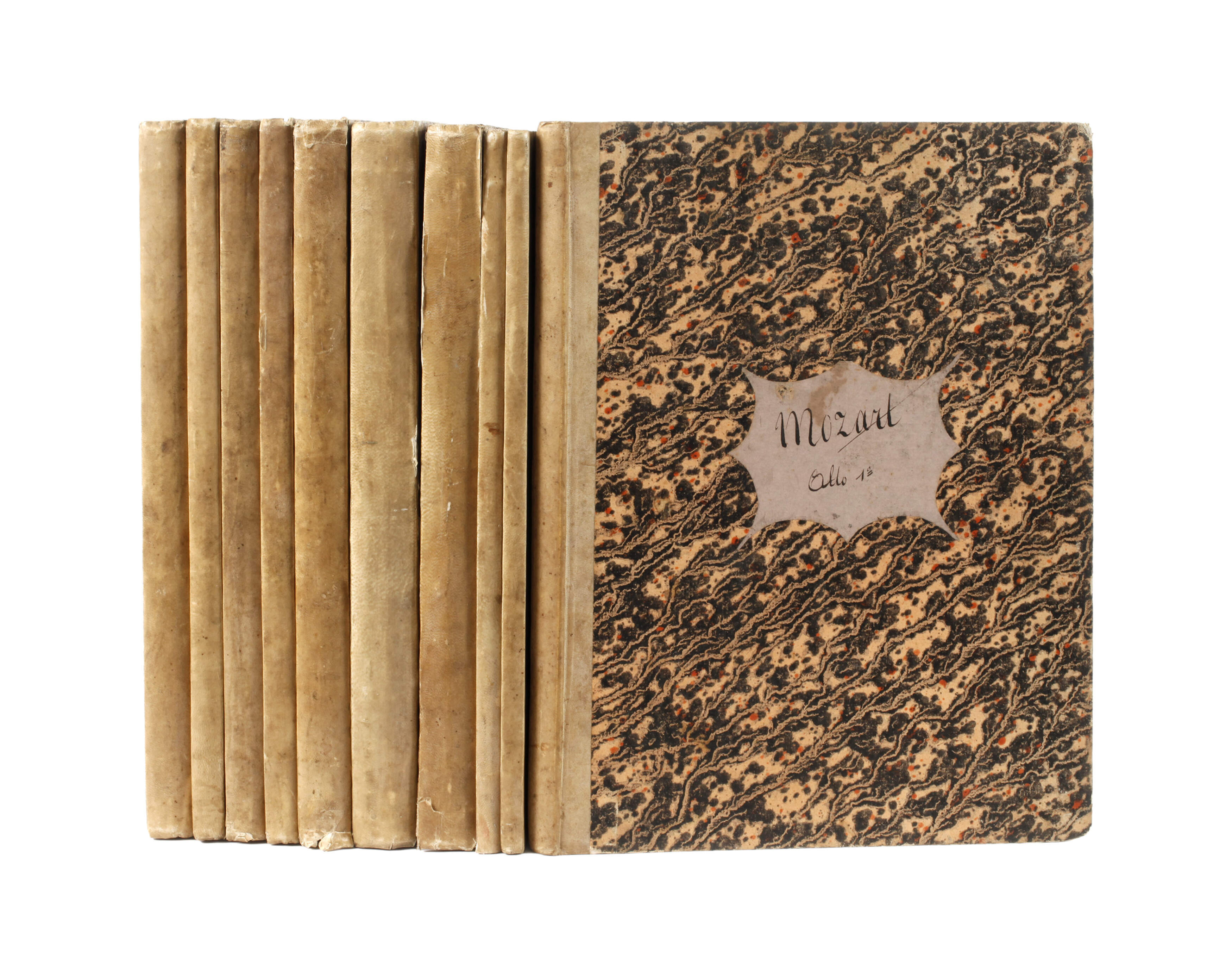 Zehn Notenbücher Mozart und Beethoven