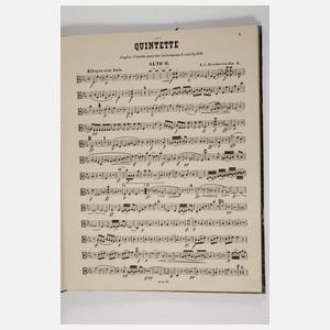 Fünf Notenbücher für ein Streichquintett