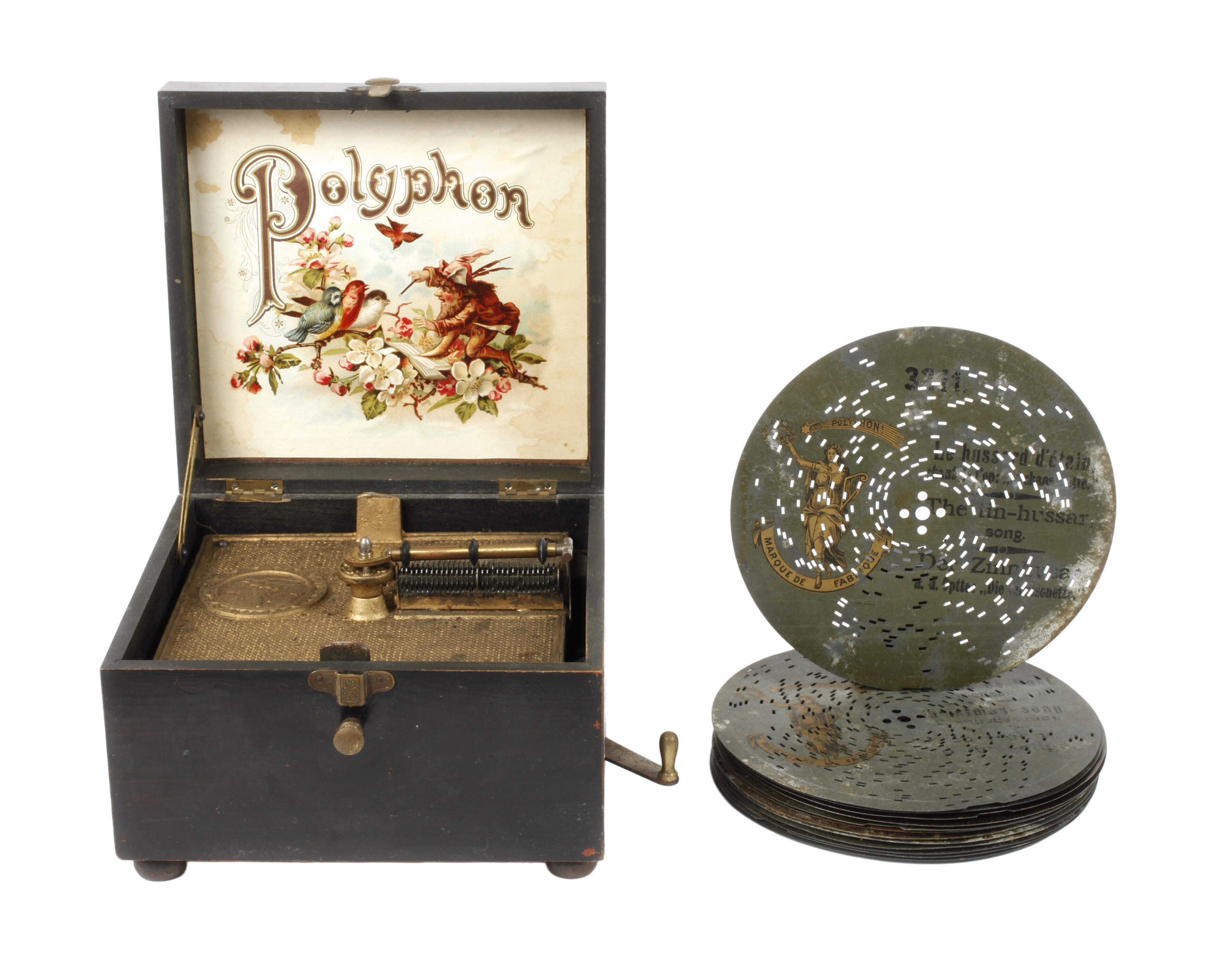 Kleine Plattenspieldose Polyphon