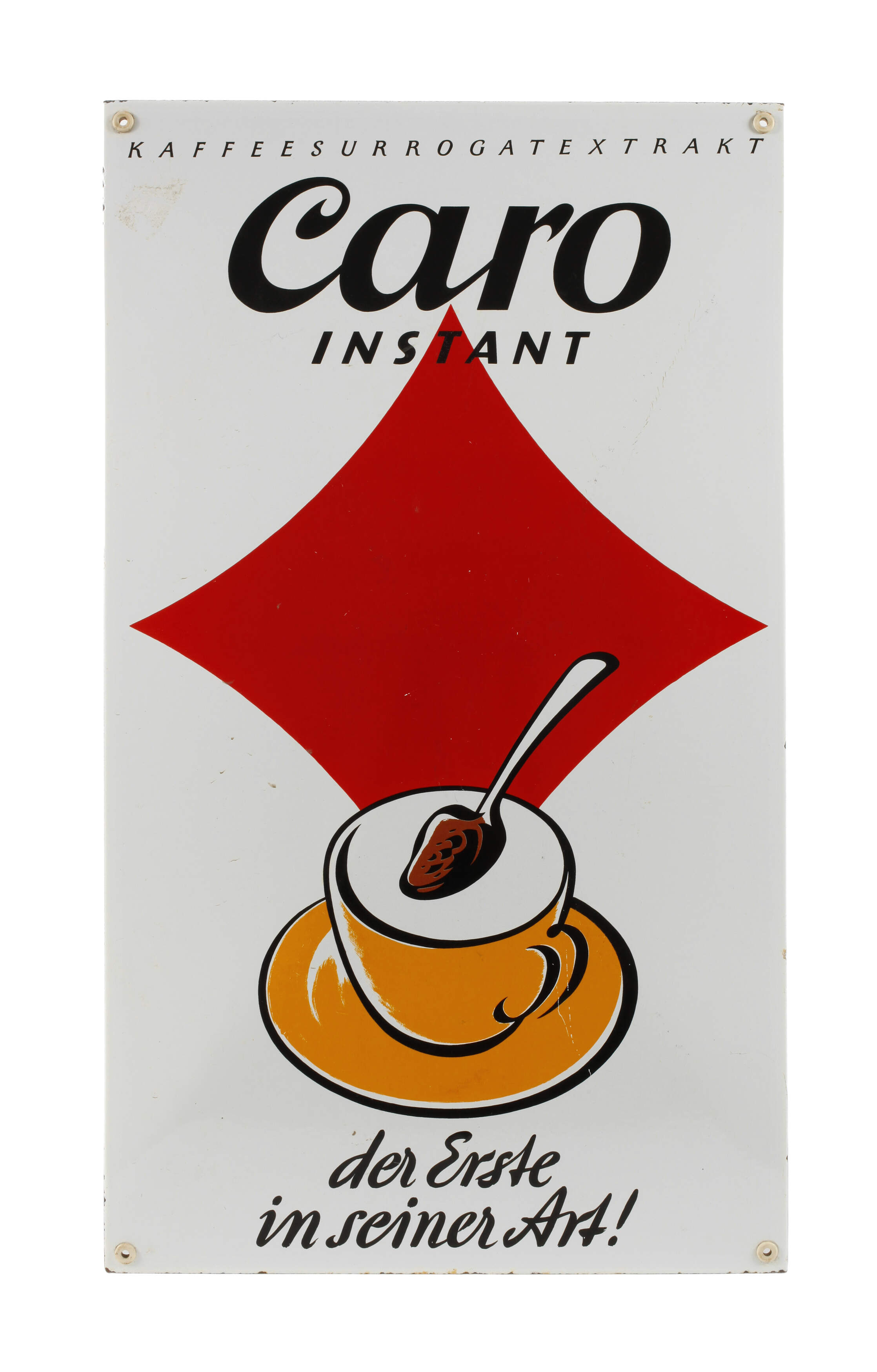 Emailleschild Caro