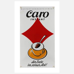 Emailleschild Caro