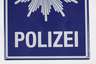 Emailleschild Polizei