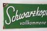 Emailleschild Schwarzkopf