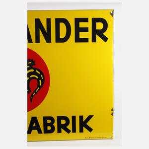 Emailleschild Salamander