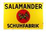 Emailleschild Salamander