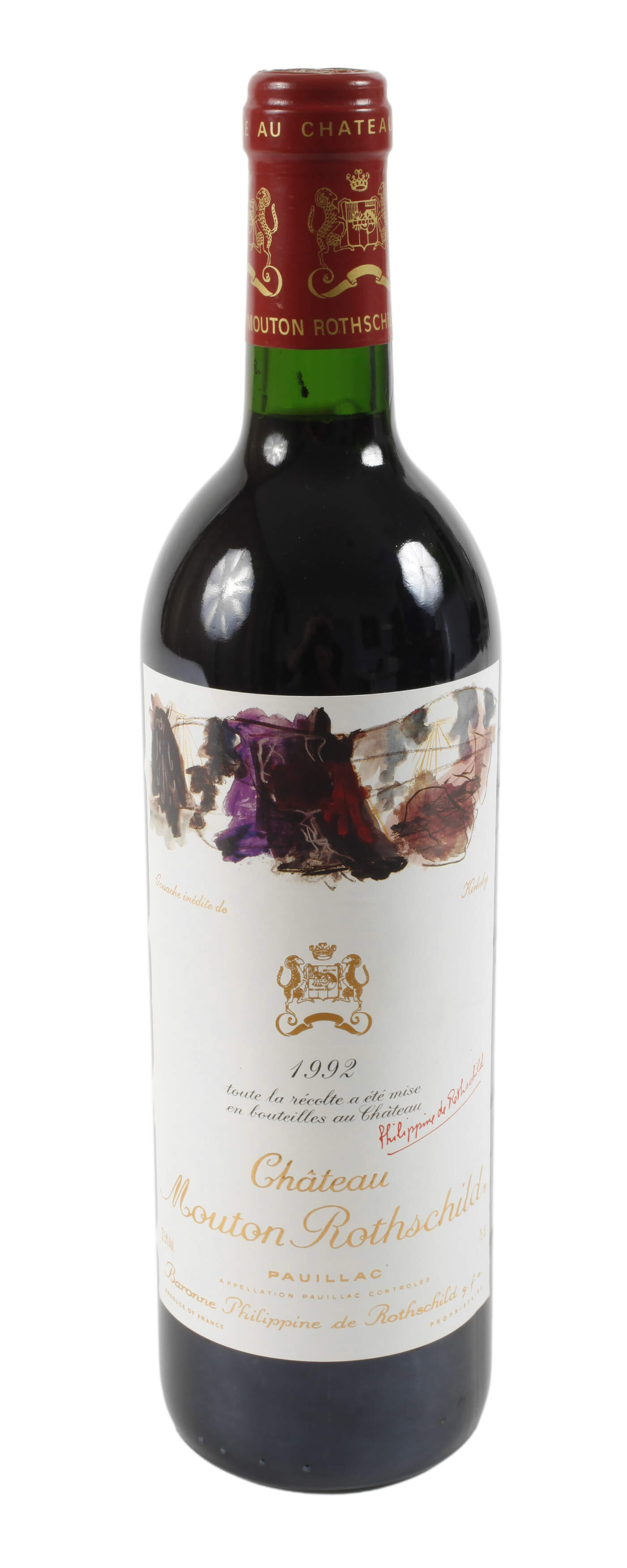 Flasche Rotwein