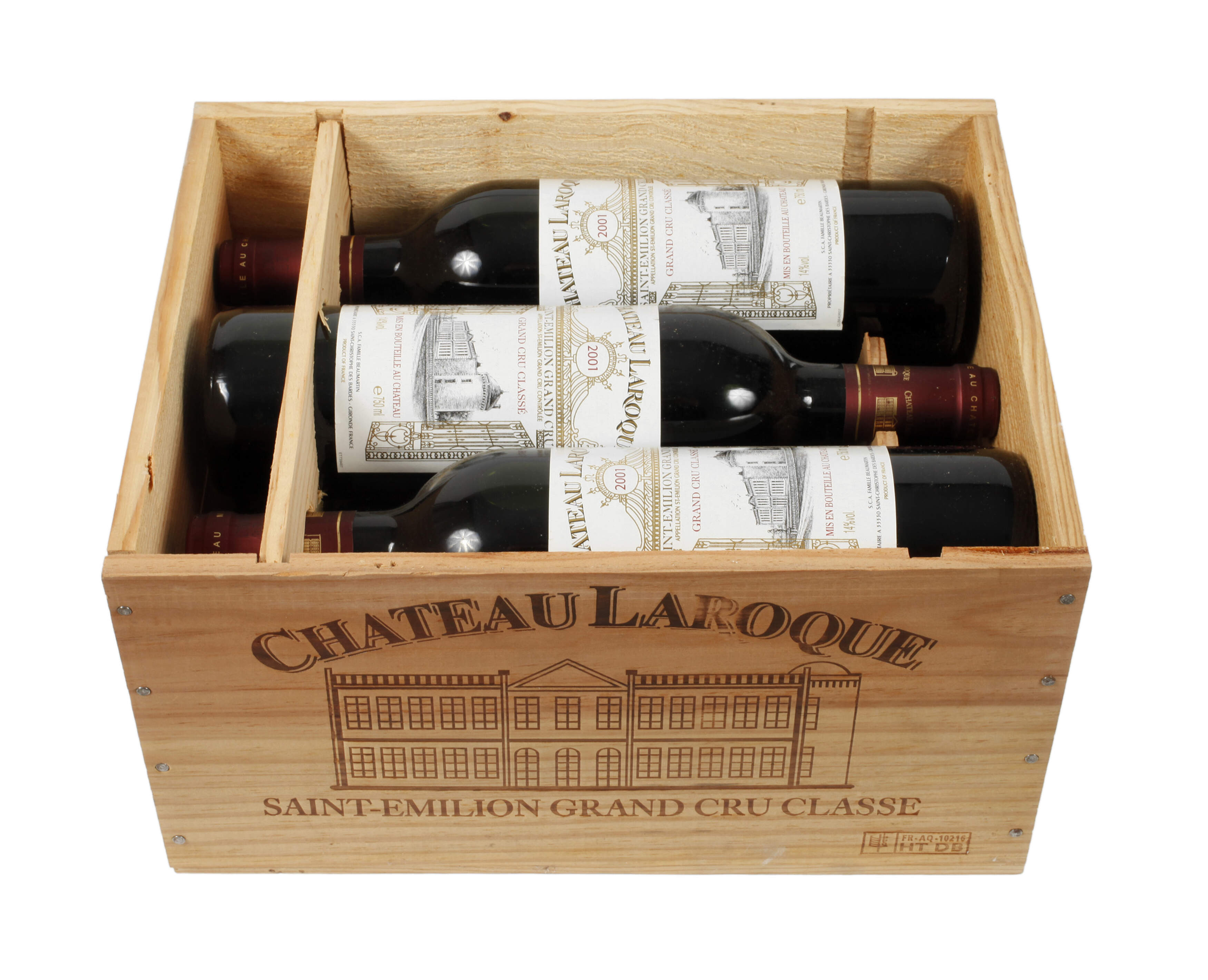 Sechs Flaschen Rotwein