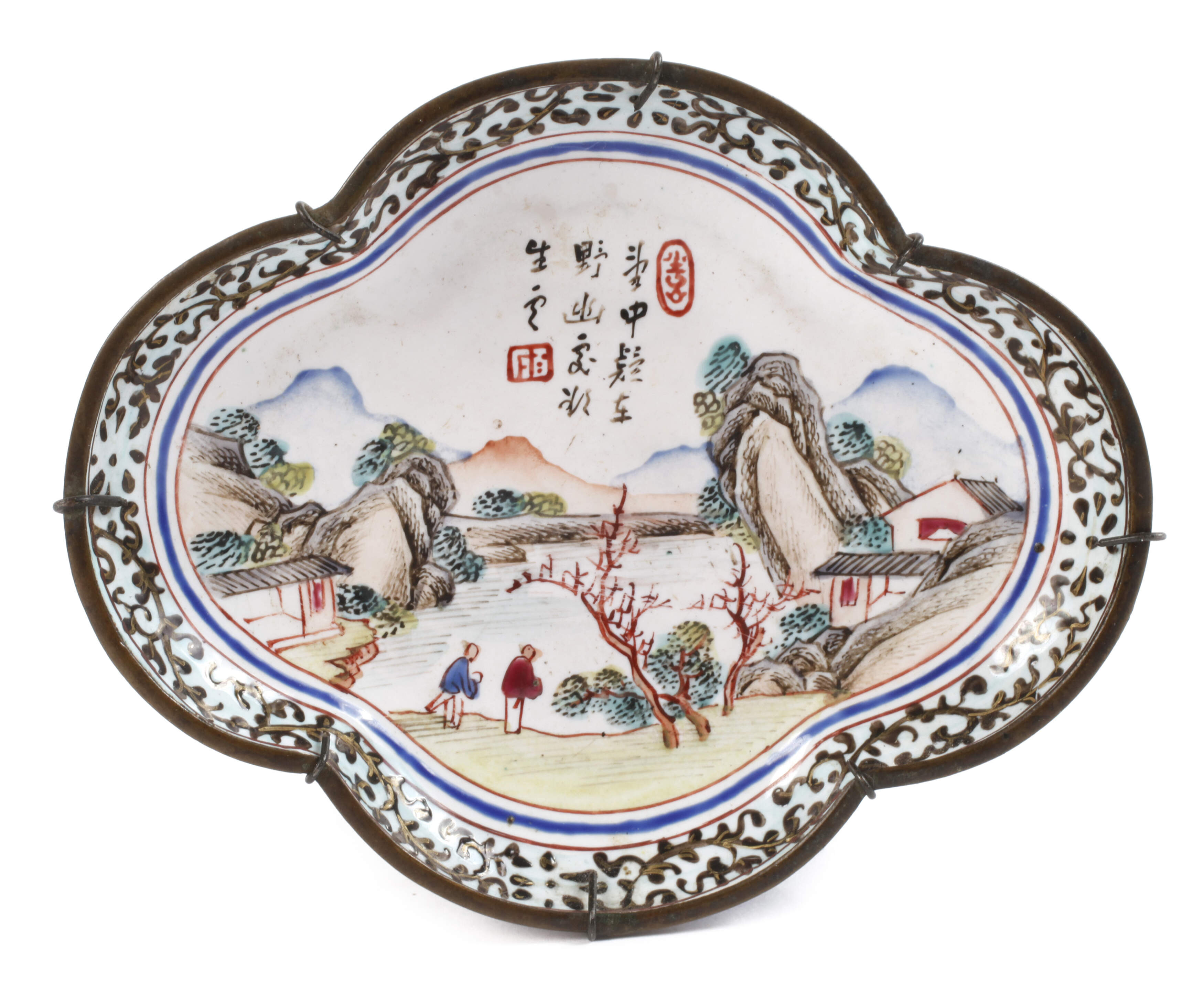 Miniaturschale Cloisonné