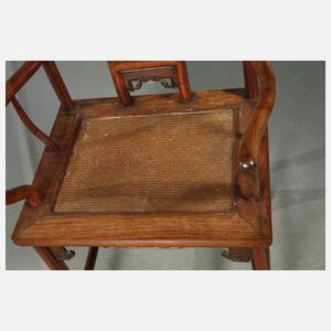 Paar Armlehnstühle Qing-Dynastie