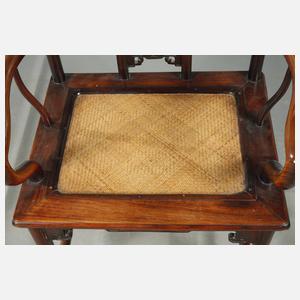 Paar Armlehnstühle Qing-Dynastie