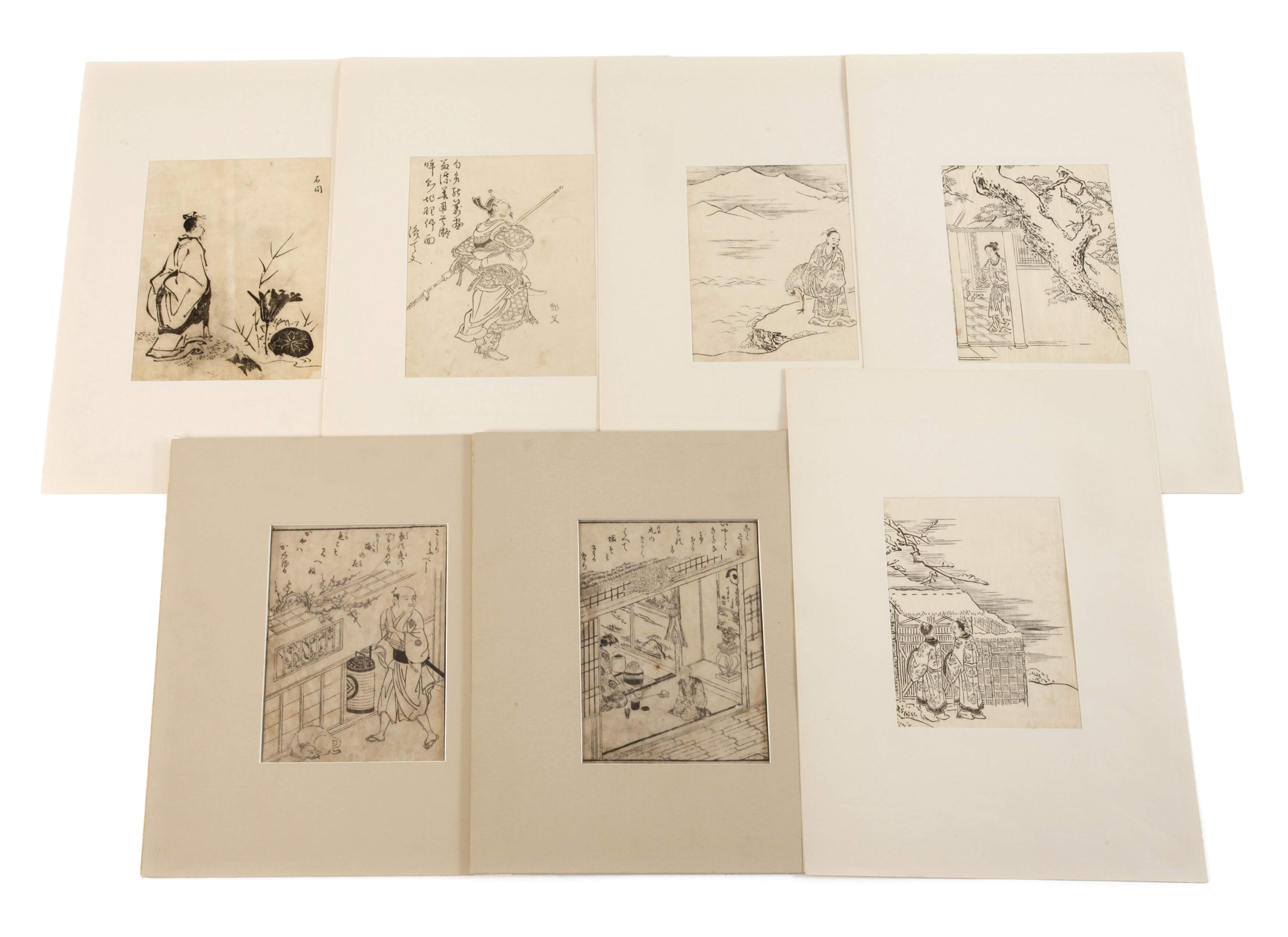 Konvolut Holzschnitte in Mappe