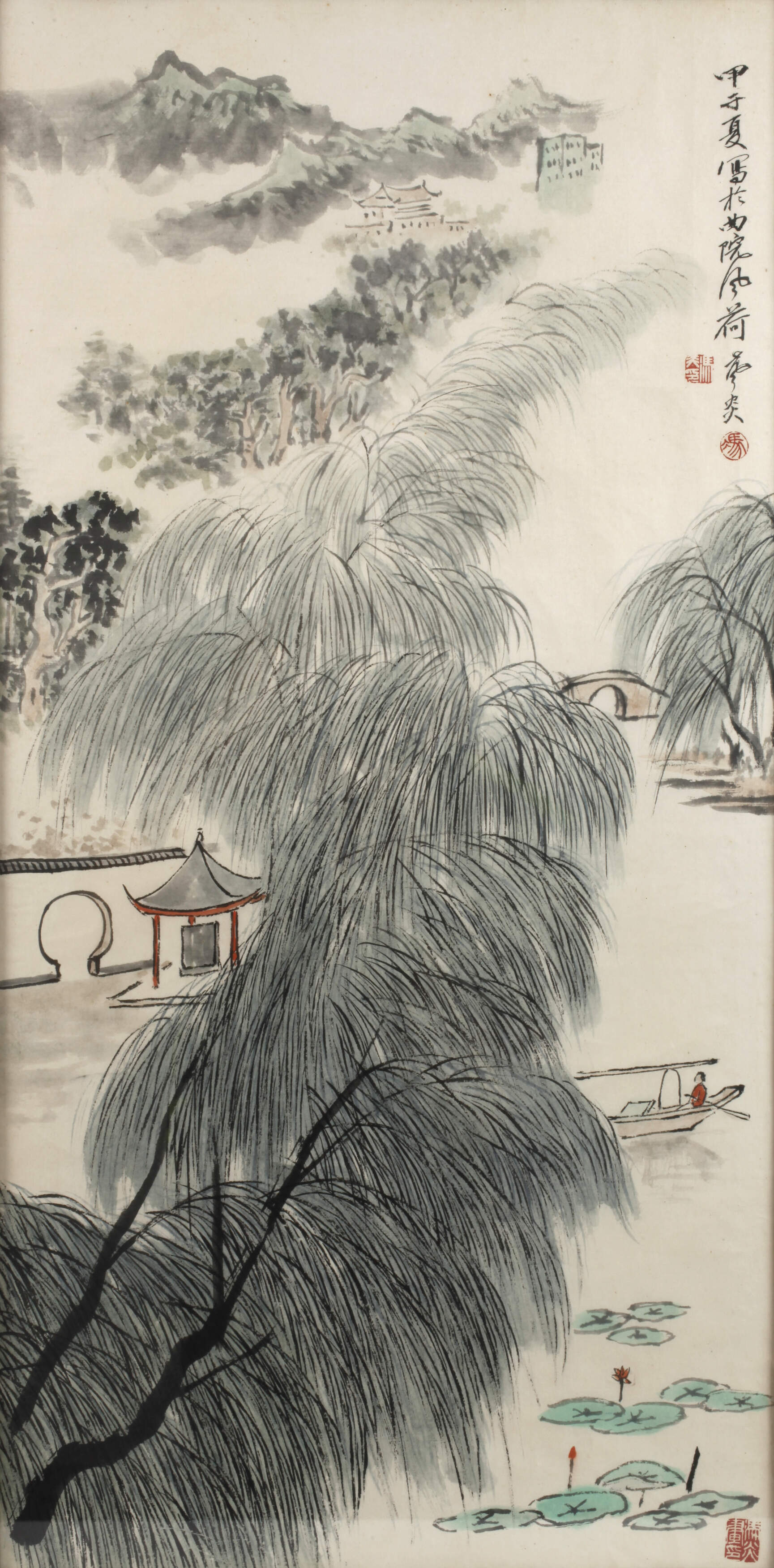 Tuschmalerei Landschaft