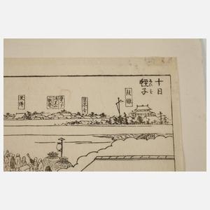 Vier japanische Holzschnitte