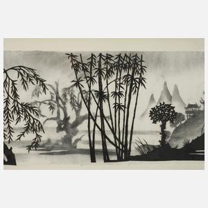 Collage mit Landschaftsmotiv