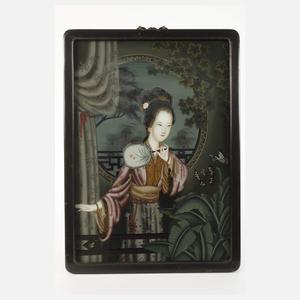 Zwei chinesische Hinterglasbilder