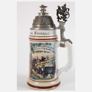 Reservistenkrug und -pfeife Train Batl. Darmstadt