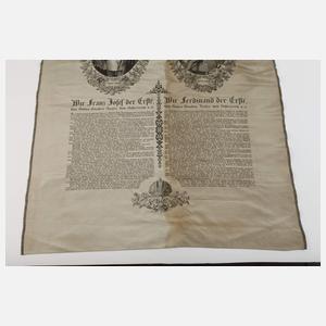 Seidenwebbild Kaisertum Österreich