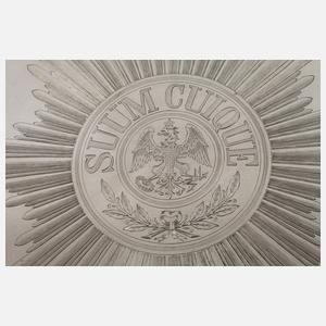 Silber-Offizierstablett Garde Preußen