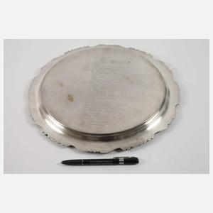 Silber-Offizierstablett Garde Preußen