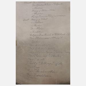 Silber-Offizierstablett Garde Preußen